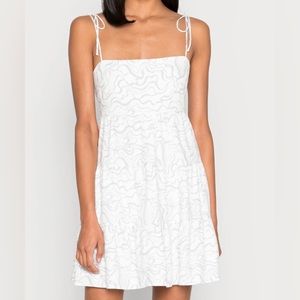 Abercrombie tie-strap linen-blend dress